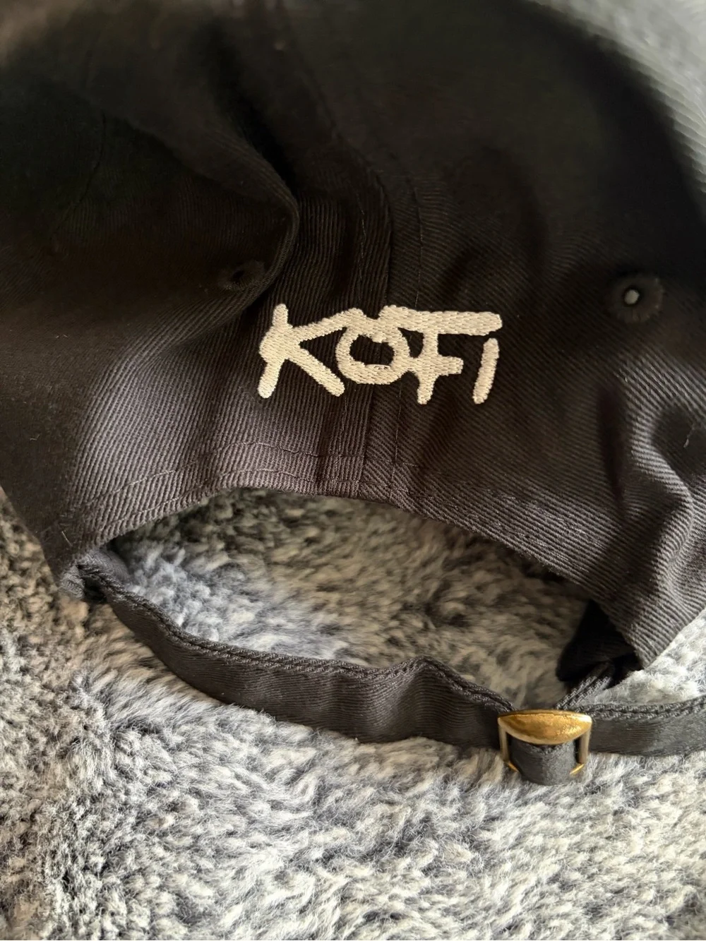 Why Not? Black Embroidered Baseball Cap